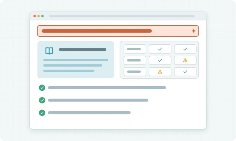 Web page that leads with a clear conclusion, then a definition, a comparison grid and verified points