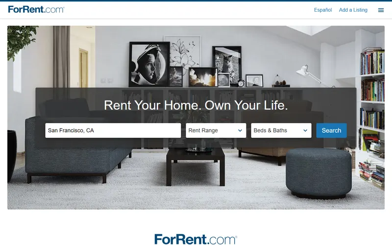 ForRent.com rental search homepage