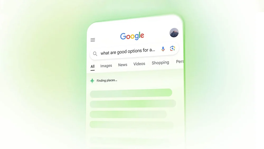 Google Search interface demonstrating an AI Overview generating an answer